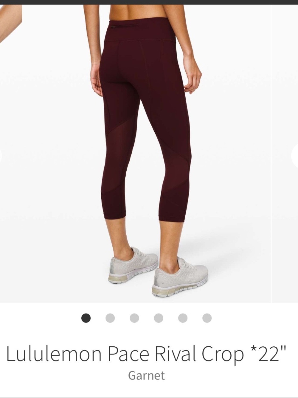 Lululemon Pace Rival Crop 22"
